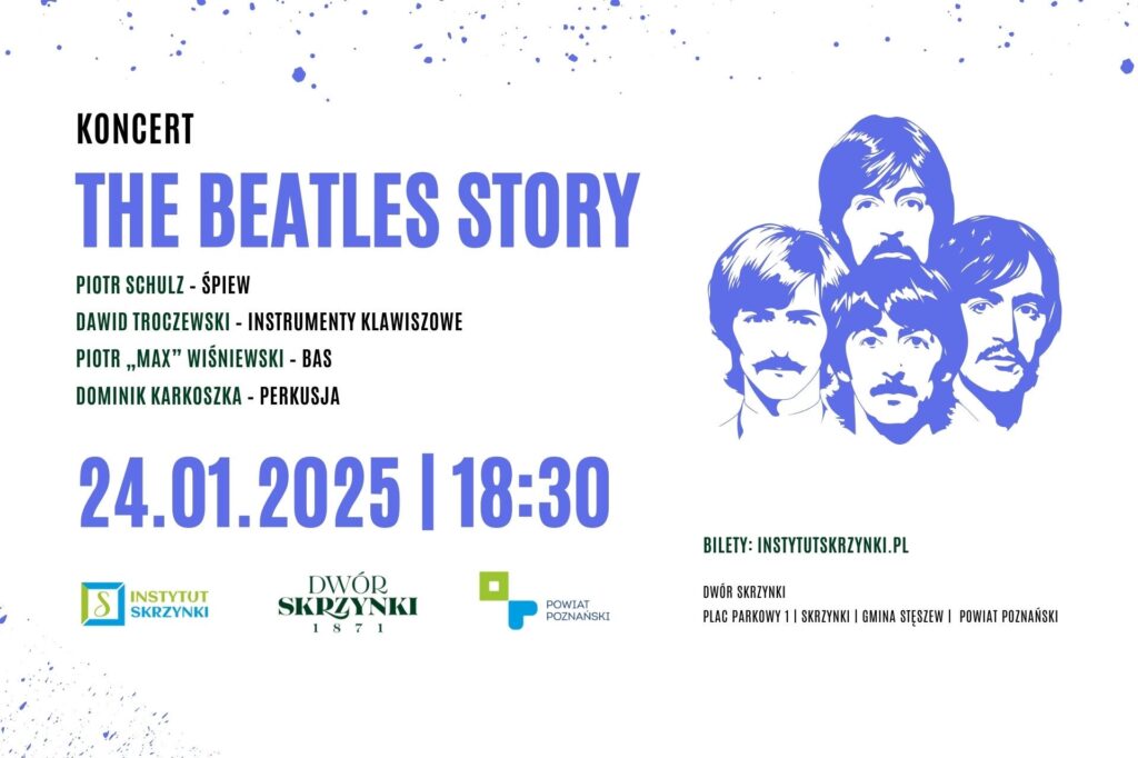 Read more about the article THE BEATLES STORY – legendarne piosenki zabrzmią w Dworze Skrzynki