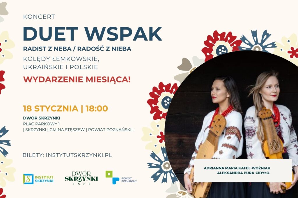 Read more about the article Duet WSPAK  w koncercie „Radist z neba”, czyli muzyka Kresów Wschodnich  w Dworze Skrzynki