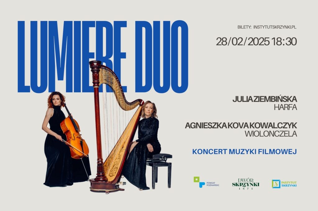 Read more about the article Lumiere Duo – Koncert muzyki filmowej w Dworze Skrzynki