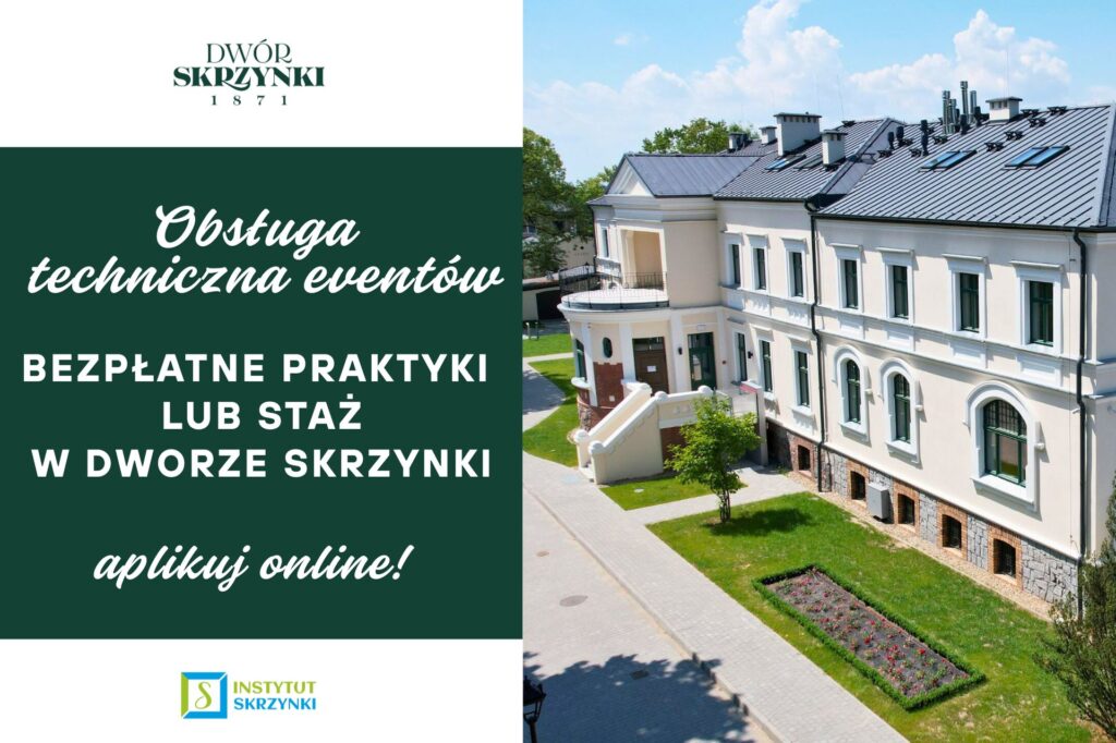 Read more about the article Poszukujemy stażysty/praktykanta ds. obsługi technicznej wydarzeń kulturalnych i eventów w Dworze Skrzynki
