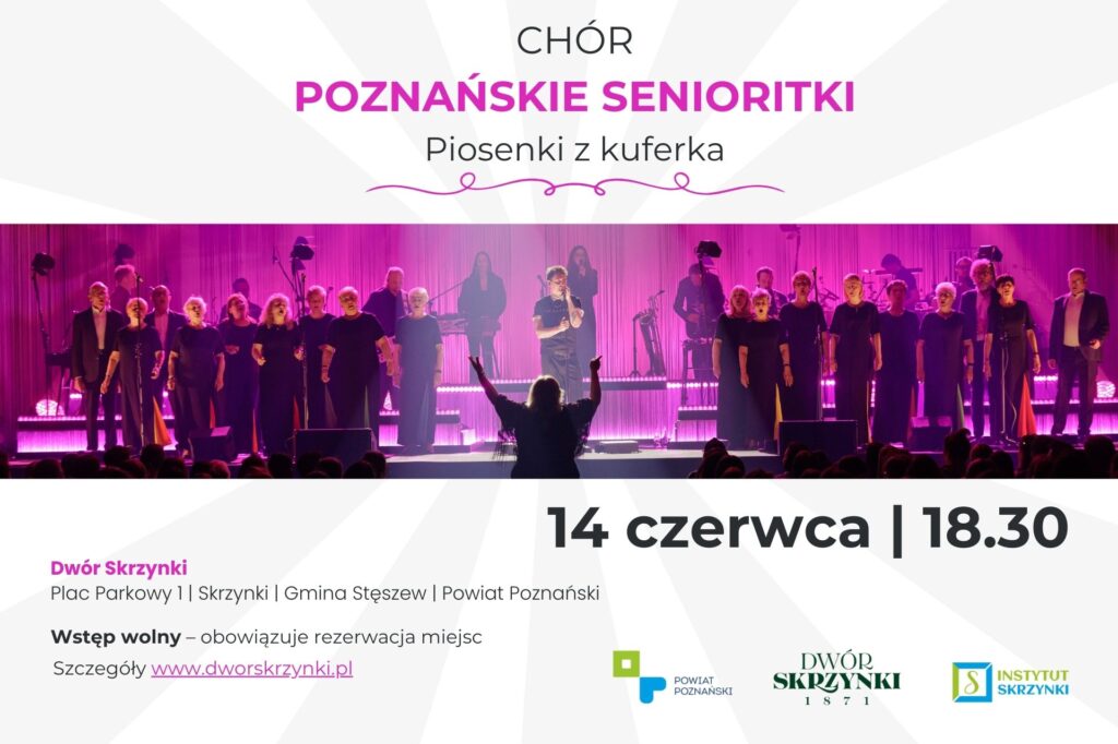 Read more about the article Przebojowe „Poznańskie Senioritki” zaśpiewają w Dworze Skrzynki