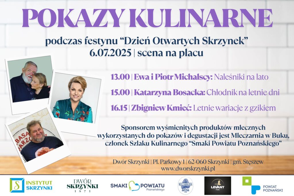 Read more about the article Zapraszamy na pokazy kulinarne podczas „Dnia Otwartych Skrzynek”