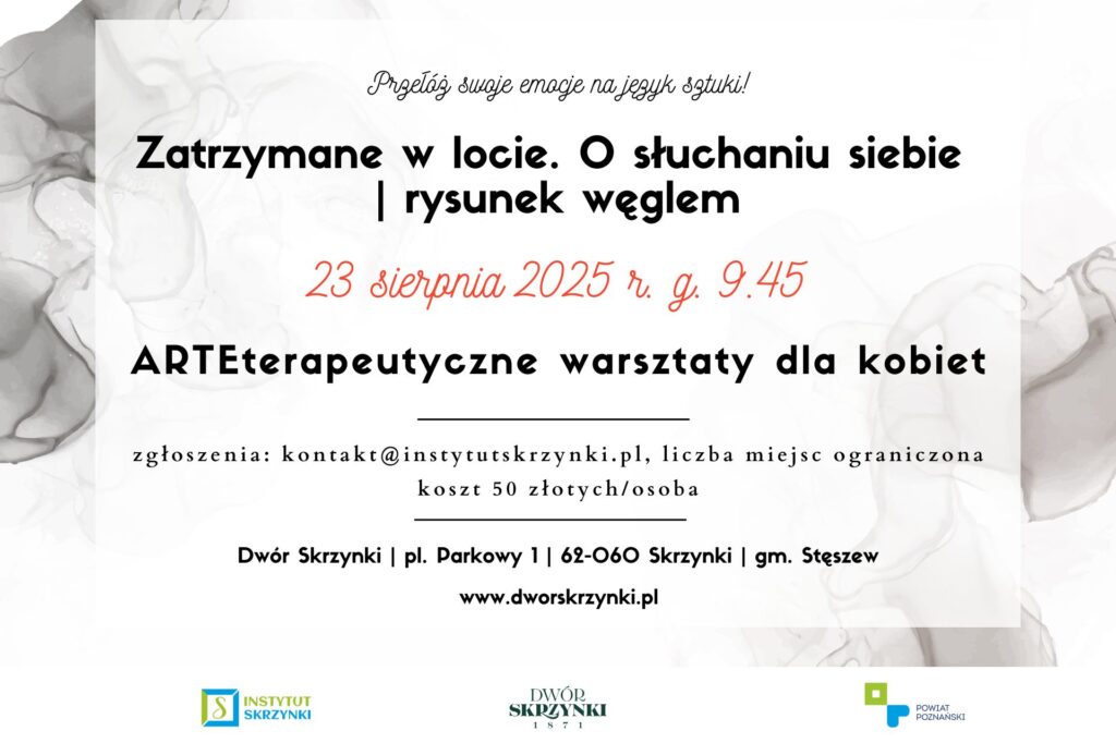 Read more about the article Zatrzymane w locie. O słuchaniu siebie / rysunek węglem – arteterapeutyczne warsztaty dla kobiet