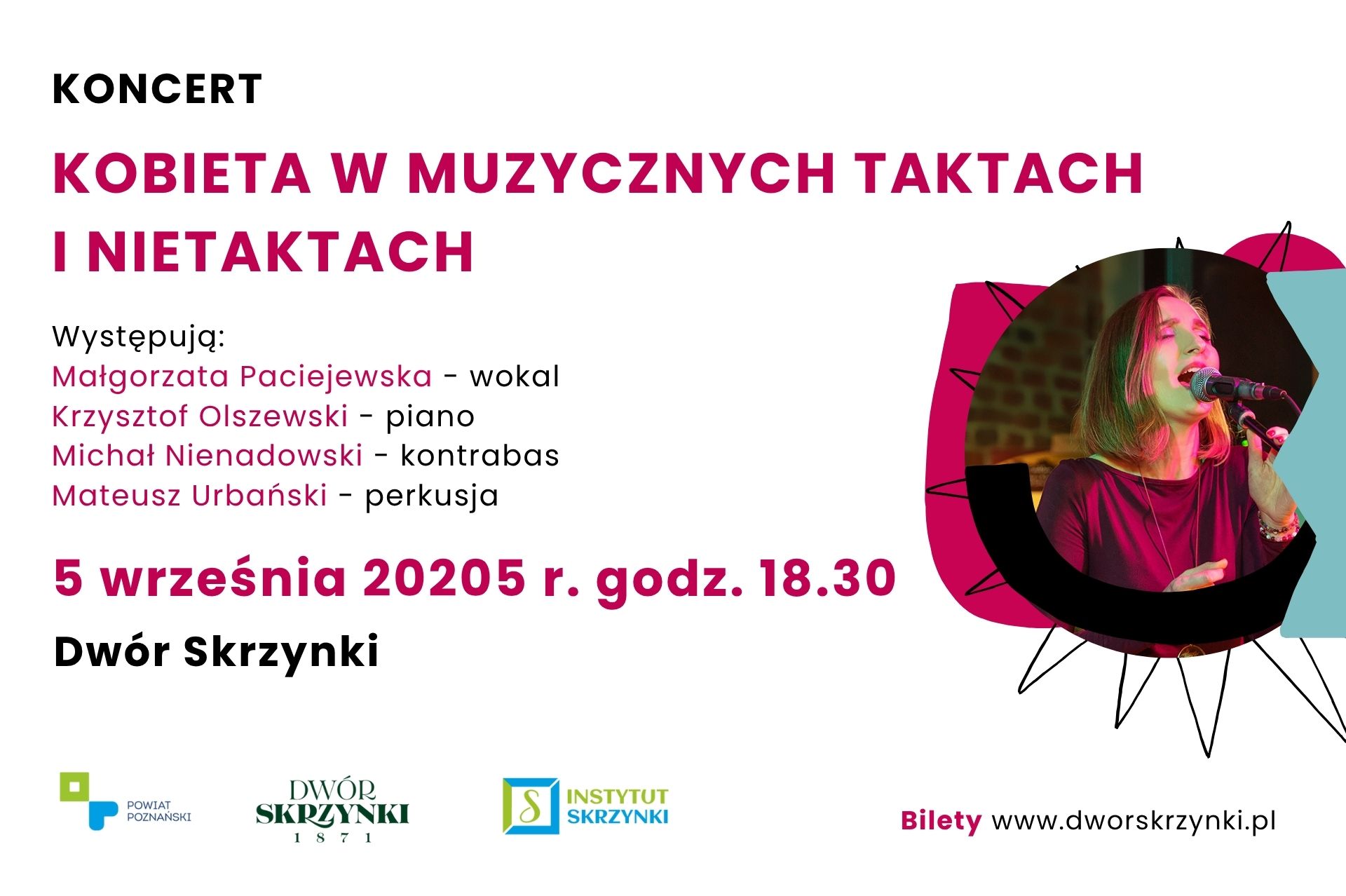 You are currently viewing „Kobieta w muzycznych taktach i nietaktach” – koncert w Dworze Skrzynki.