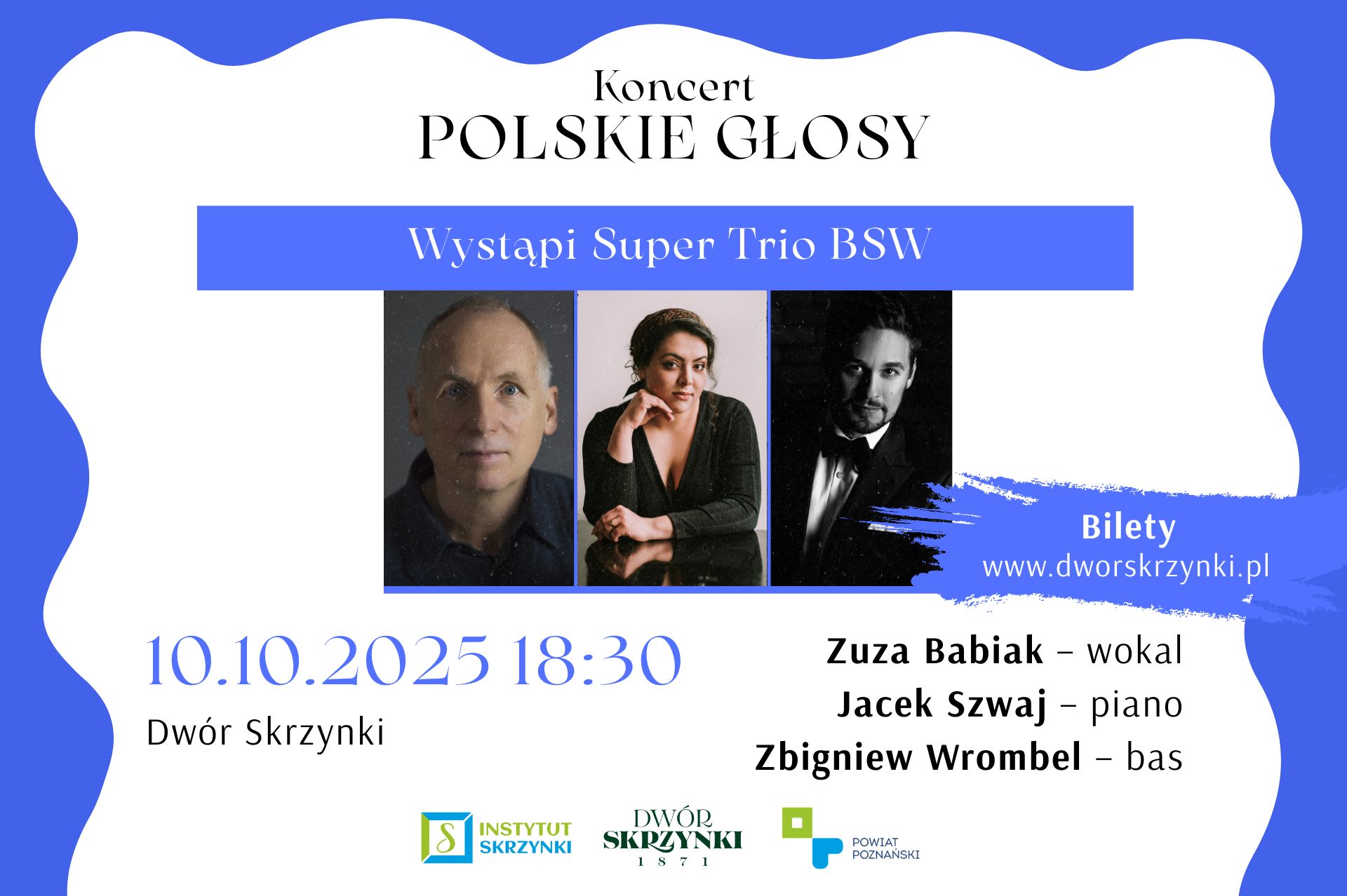 You are currently viewing Zuzanna Babiak – Jacek Szwaj – Zbigniew Wrombel w koncercie „POLSKIE GŁOSY”