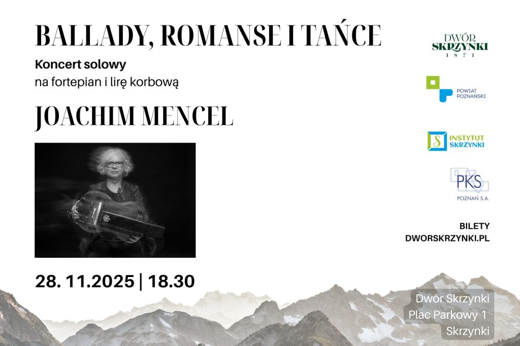 Read more about the article BALLADY, ROMANSE I TAŃCE – Joachim Mencel wystąpi w Skrzynkach w recitalu solowym na fortepian i lirę korbową 