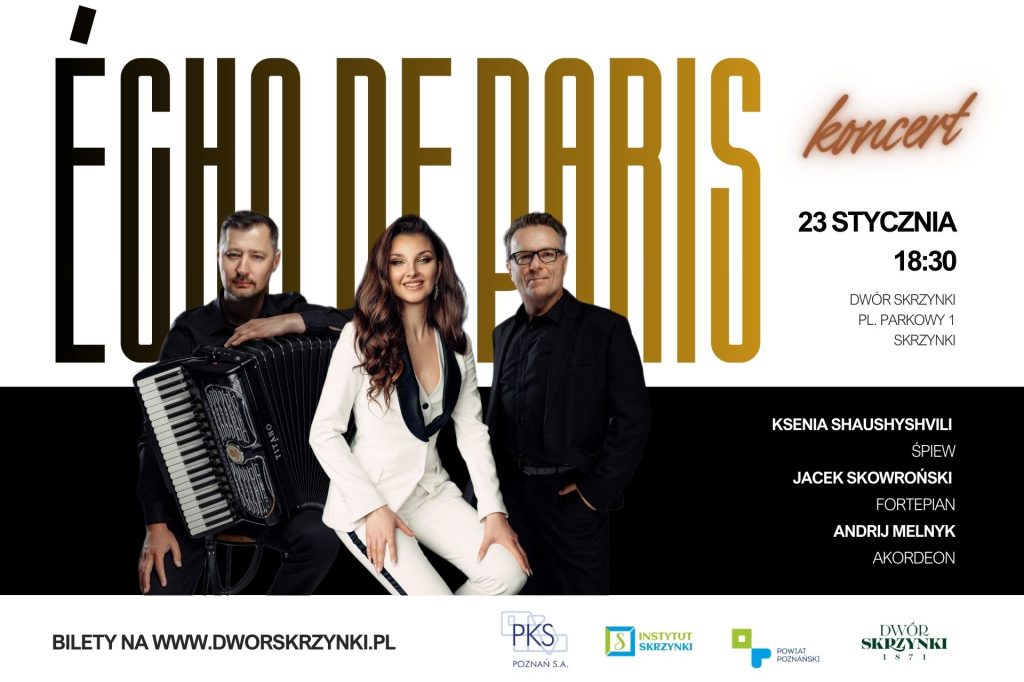Read more about the article „Écho de Paris” – najpiękniejsze piosenki francuskie zabrzmią w Dworze Skrzynki