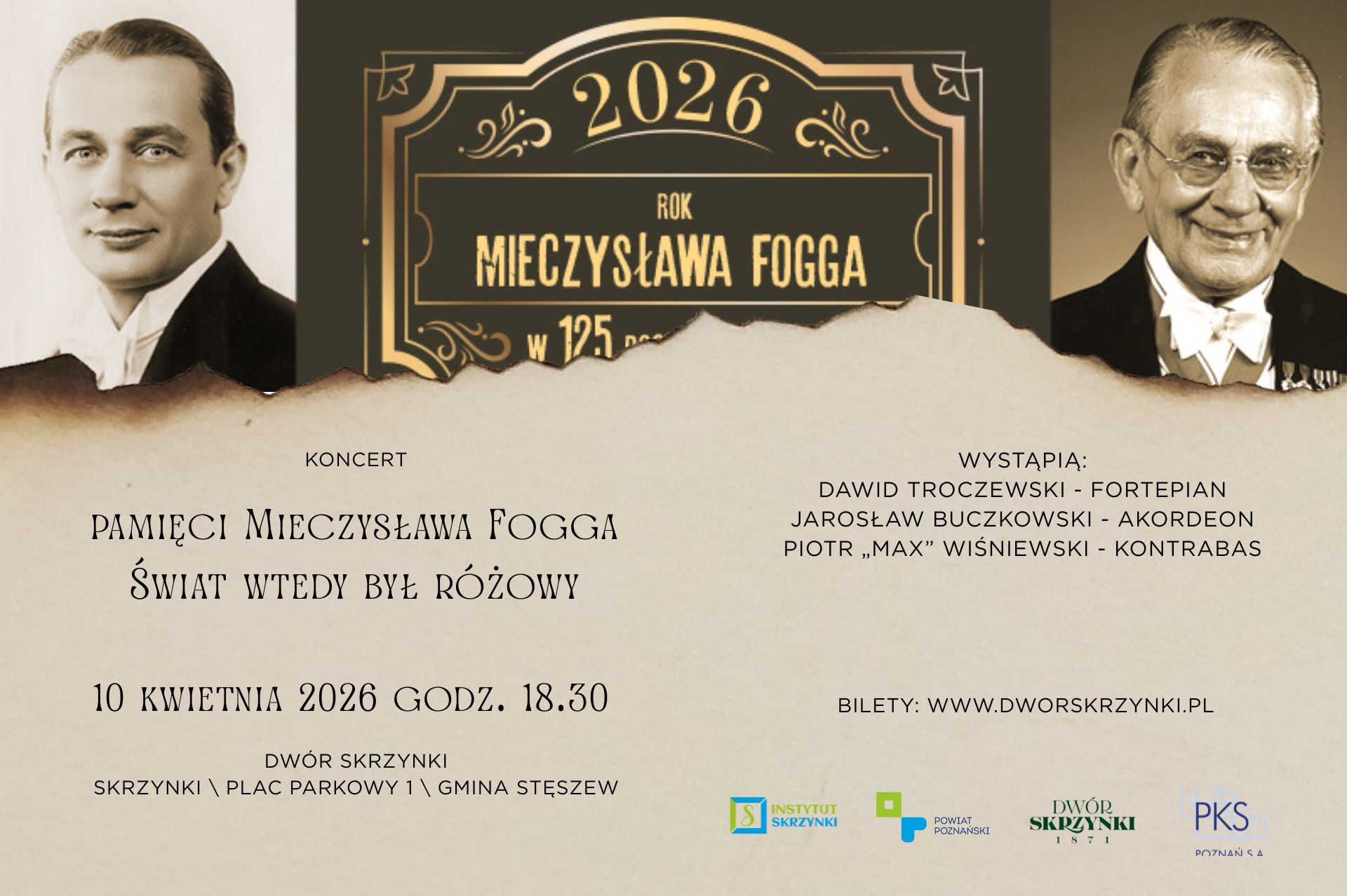 You are currently viewing „ŚWIAT WTEDY BYŁ RÓŻOWY…” – zabrzmią piosenki Mieczysława Fogga