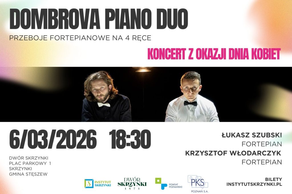Read more about the article DOMBROVA PIANO DUO zagra w Skrzynkach z okazji Dnia Kobiet