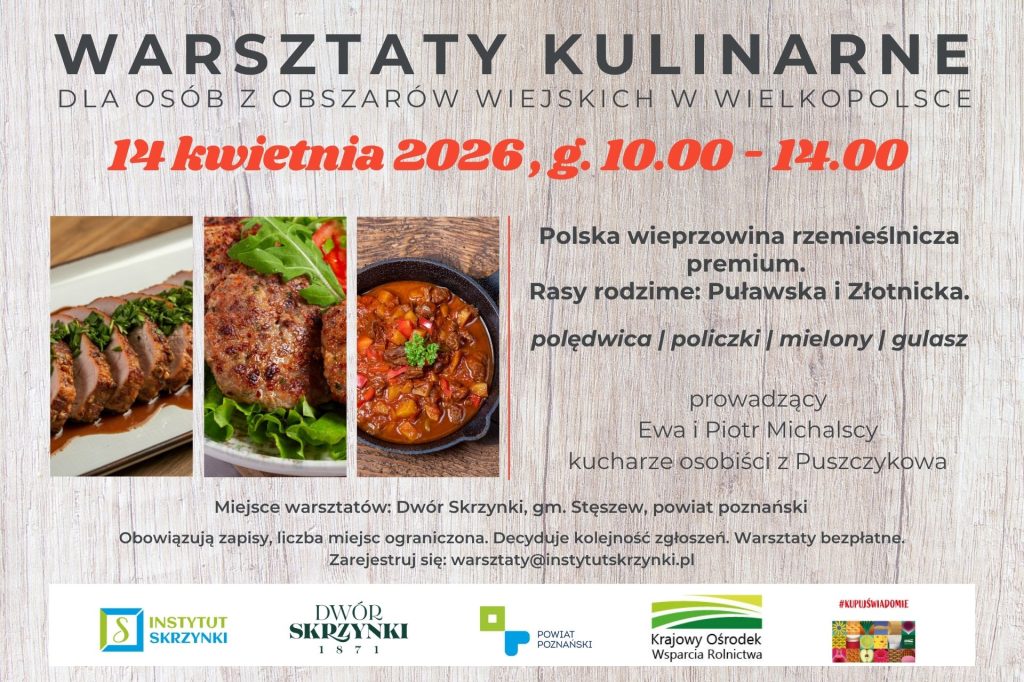 Read more about the article Polska wieprzowina rzemieślnicza premium: warsztaty kulinarne z KOWR w Dworze Skrzynki