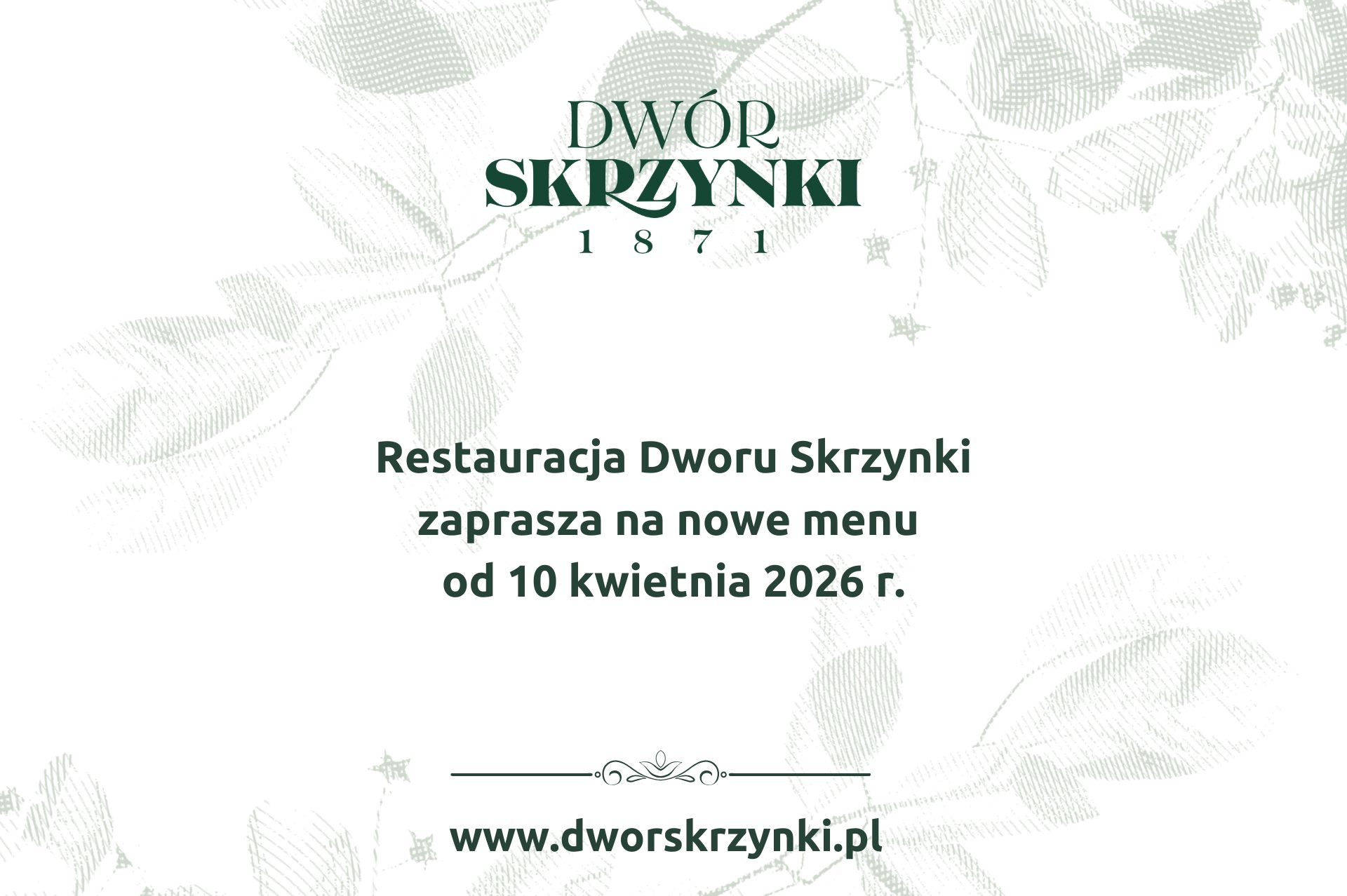 You are currently viewing Wiosenne menu w restauracji Dworu Skrzynki