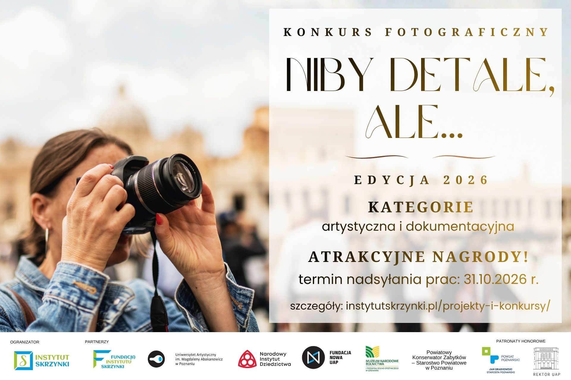 You are currently viewing NIBY DETALE, ALE… 2026 – III. edycja konkursu fotograficznego dla Wielkopolan