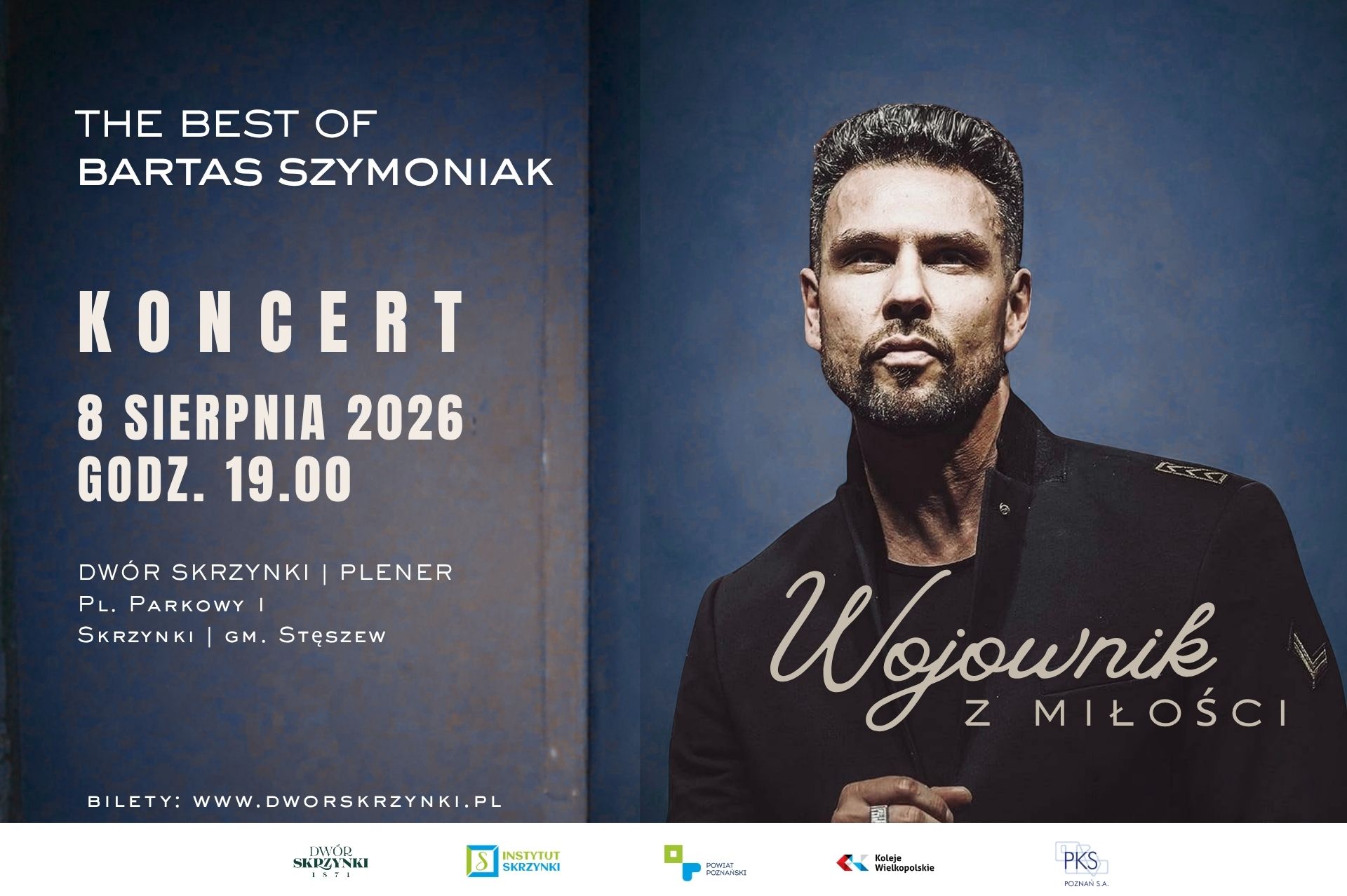 You are currently viewing Koncert plenerowy w Dworze Skrzynki „Wojownik z Miłości. The Best Of” | Wystąpi Bartas Szymoniak