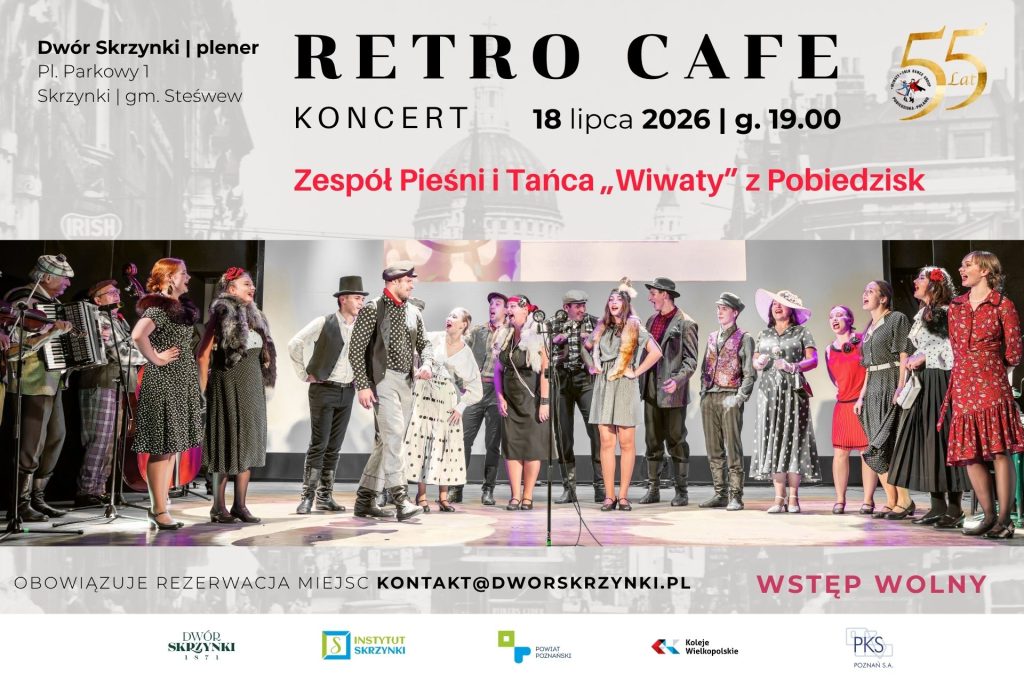 Read more about the article Koncert „Retro Cafe” | Zespół Pieśni i Tańca „Wiwaty” wystąpi w Dworze Skrzynki