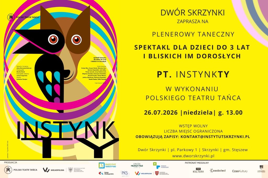 Read more about the article Zapraszamy na spektakl taneczny dla dzieci „InstynkTY” do Dworu Skrzynki