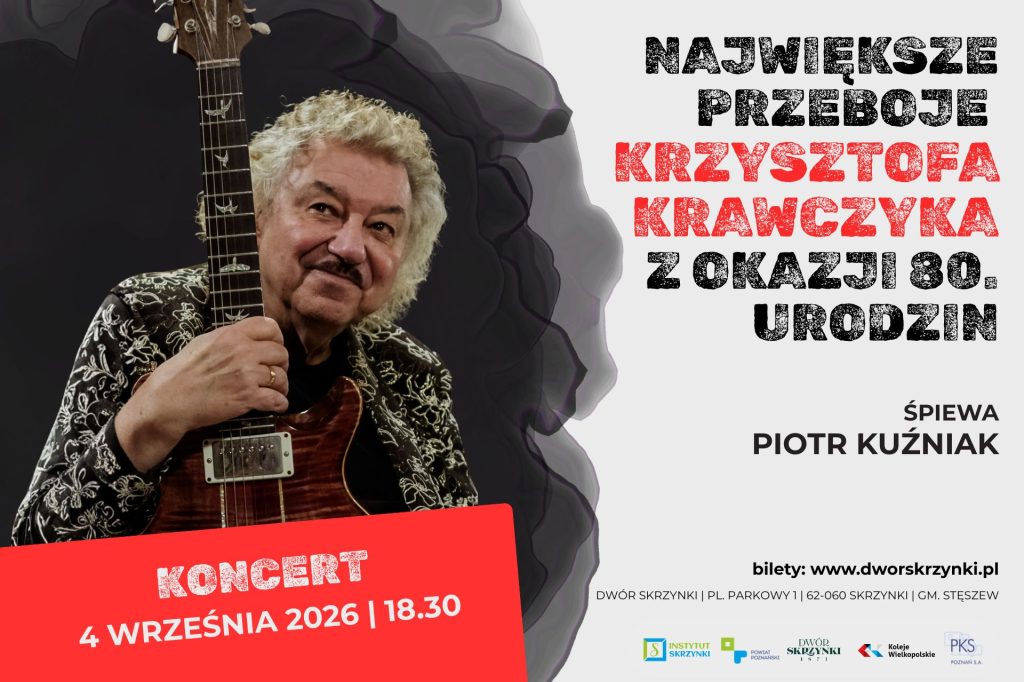 Read more about the article Niezapomniane przeboje Krzysztofa Krawczyka w Dworze Skrzynki – wystąpi Piotr Kuźniak!