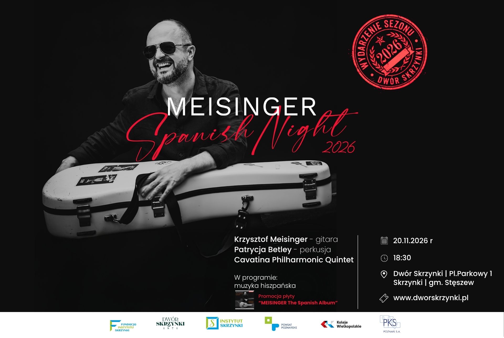 You are currently viewing MEISINGER i Spanish Night 2026 w Dworze Skrzynki