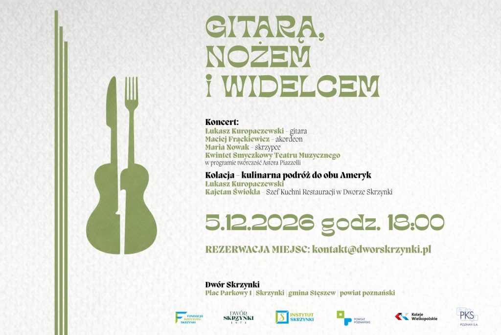 Read more about the article Gitarą, nożem i widelcem. Wieczór w rytmie muzyki i smaków obu Ameryk w Dworze Skrzynki