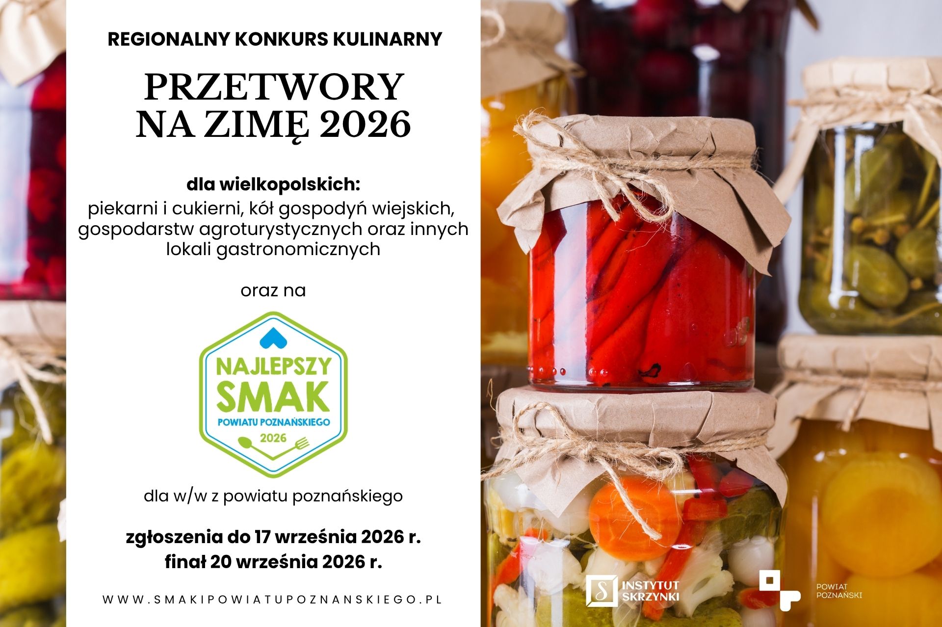 You are currently viewing Regionalny konkurs kulinarny „Przetwory na zimę 2026”