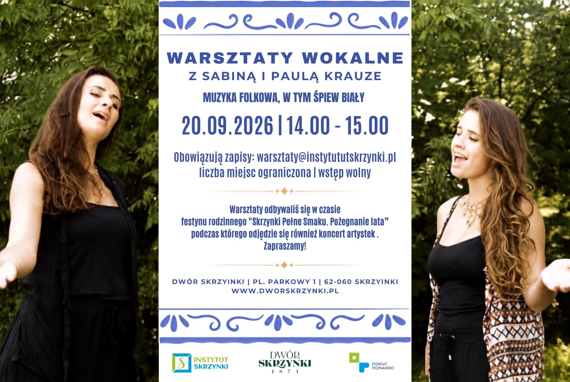 You are currently viewing Warsztaty wokalne z Paulą i Sabina Krauze