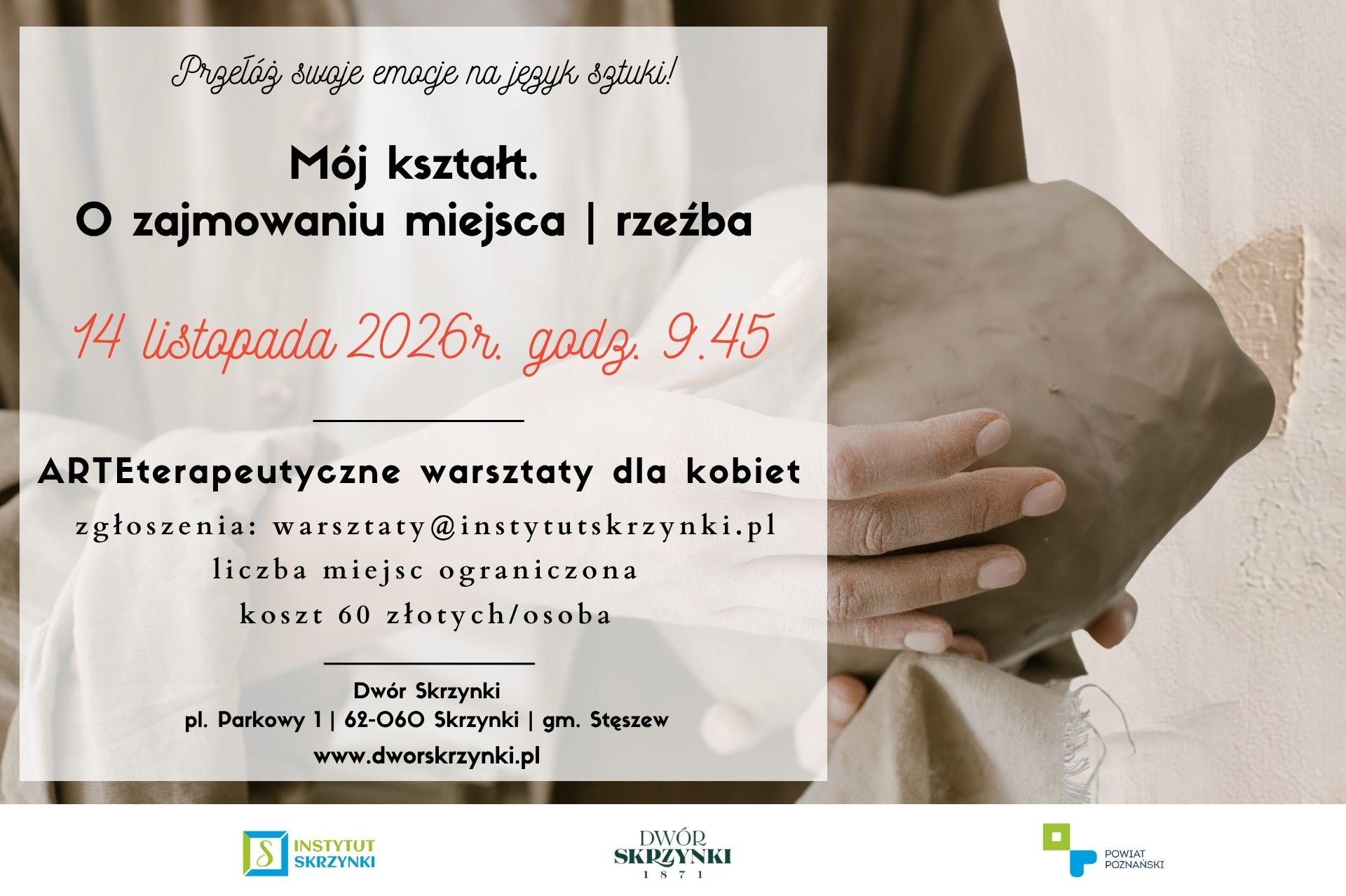 You are currently viewing „Mój kształt. O zajmowaniu miejsca” – warsztaty arteterapeutyczne w Dworze Skrzynki
